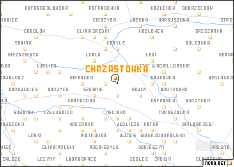 map of Chrząstówka