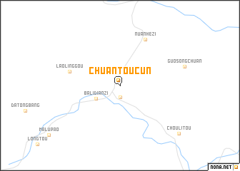 map of Chuantoucun