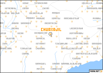 map of Chuaxajil