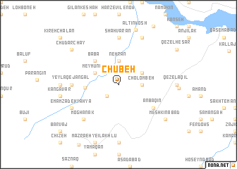 map of Chūbeh