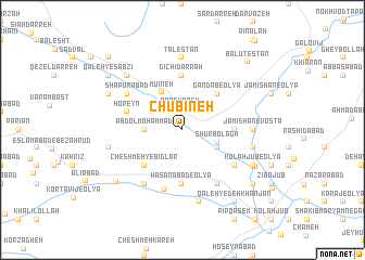 map of Chūbīneh