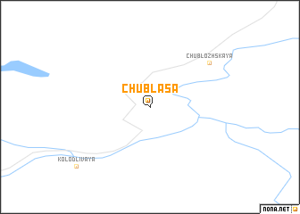 map of Chublasa