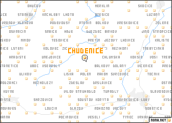 map of Chudenice