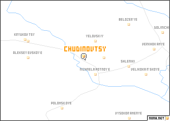 map of Chudinovtsy