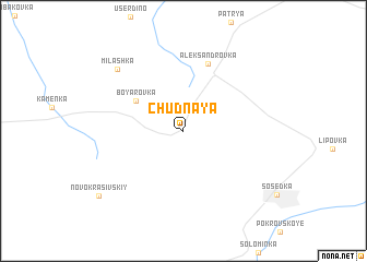 map of Chudnaya