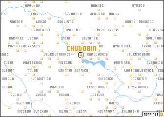 map of Chudobín