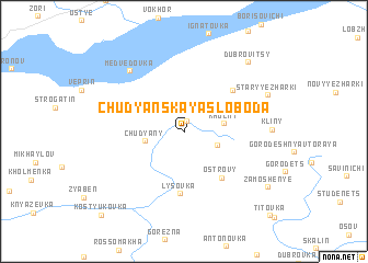map of Chudyanskaya Sloboda
