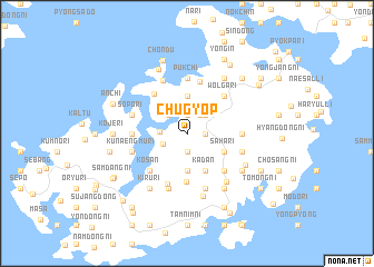 map of Chugyŏp