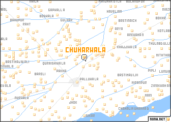 map of Chuharwāla