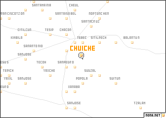 map of Chuiché