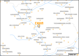 map of Chūʼīn