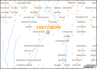 map of Chuitziquiná