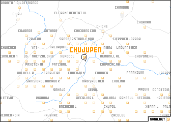 map of Chujupén