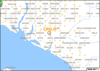 map of Chu-lin