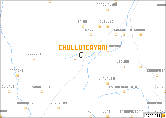 map of Chulluncayani