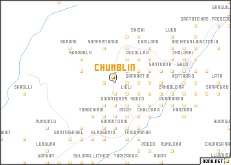 map of Chumblín