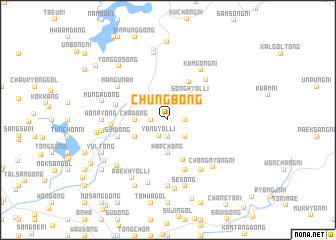 map of Chŭngbong