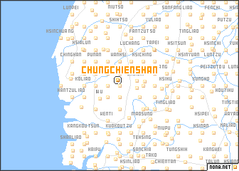 map of Chung-chien-shan