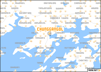 map of Chunggan-gol