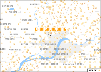 map of Chunghŭng-dong