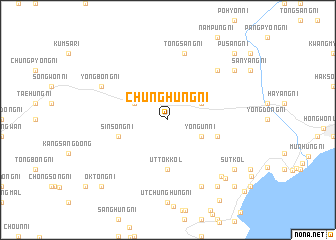 map of Chunghŭng-ni