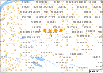 map of Chunghwa-ŭp