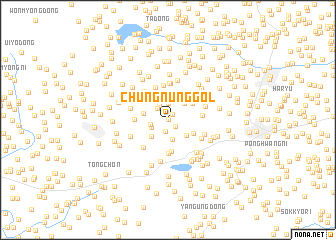 map of Chungnŭng-gol