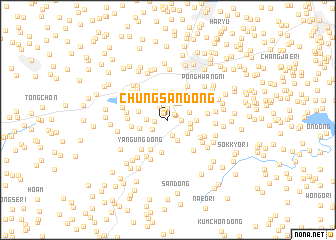 map of Chŭngsan-dong