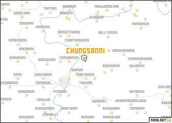 map of Chŭngsan-ni
