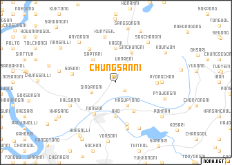 map of Chungsan-ni