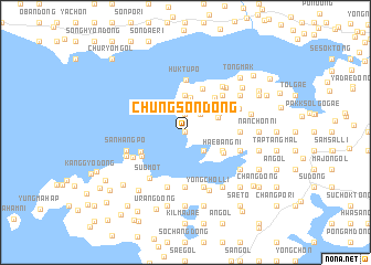 map of Chungsŏn-dong