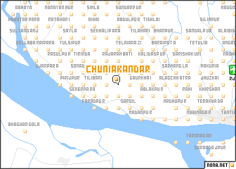 map of Chuniākāndar