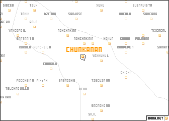 map of Chunkanán