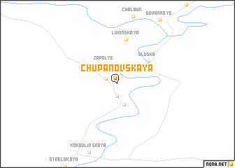 map of Chupanovskaya