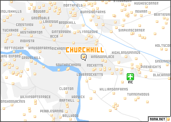 map of Church Hill