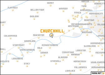 map of Church Hill