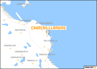 map of Churchill Landing