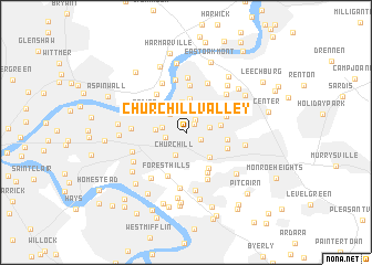 map of Churchill Valley