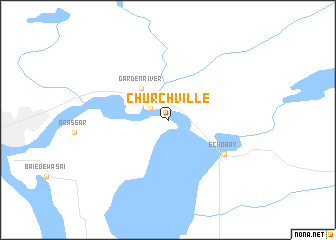 map of Churchville