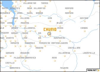 map of Churío