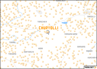 map of Churyŏl-li