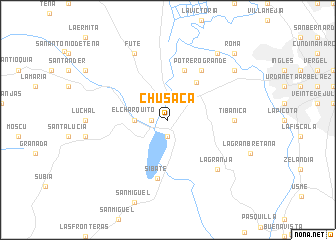 map of Chusacá