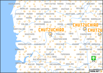 map of Chu-tzu-chiao