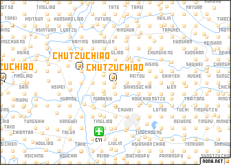 map of Chu-tzu-chiao