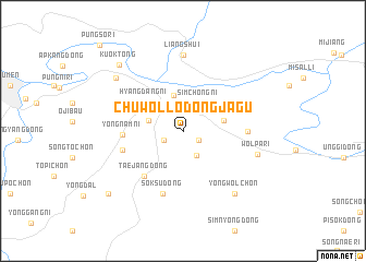map of Chuwŏl-lodongjagu