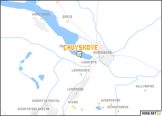 map of Chuyskoye