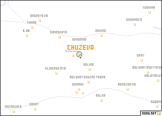 map of Chuzeva