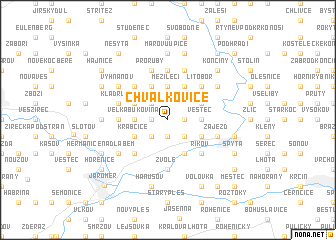 map of Chvalkovice