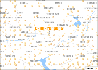 map of Chwahyŏn-dong