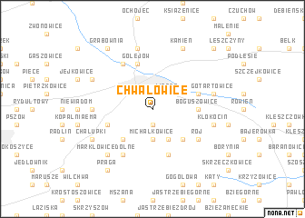 map of Chwałowice
